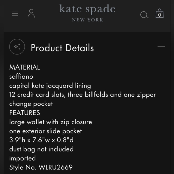 Kate Spade Neda Newbury Lane zip wallet in Rosegold - Picture 10 of 10